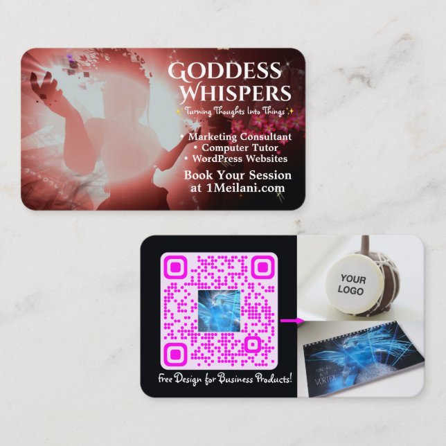 QR-Meldebogen-Visitenkarte Visitenkarte (Vorne/Hinten)