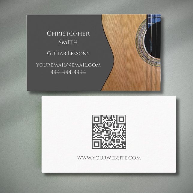 QR-Musikunterricht Gitarre Beruflich Musiker Visitenkarte (Von Creator hochgeladen)