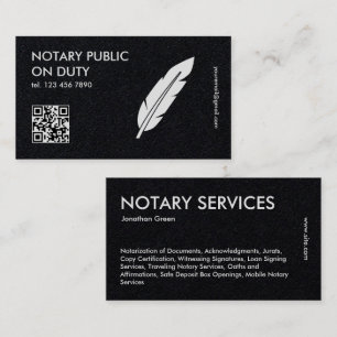 QR Notar Visitenkarte