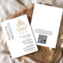 QR-Perlen und Prosecco-Brautparty