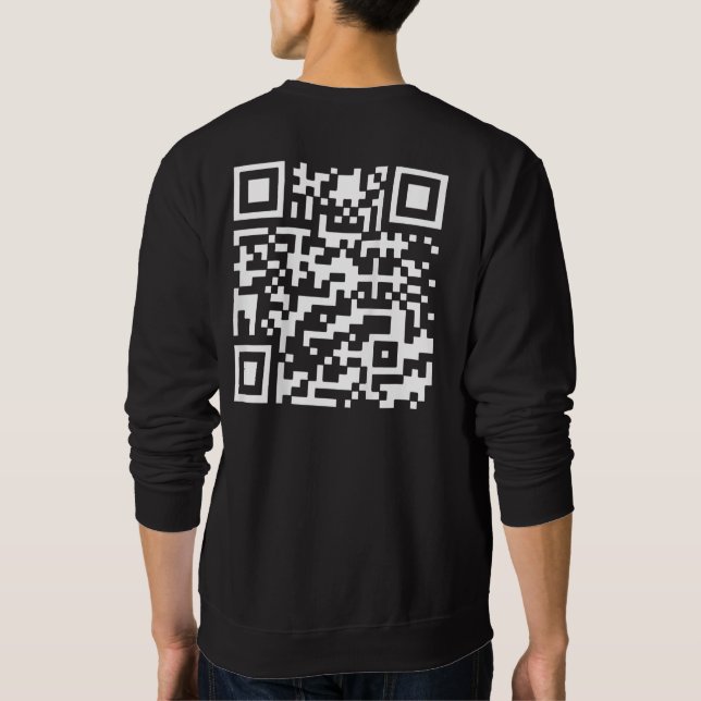 QR-Präsident Trump 45/47 Weihnachtstanzgesetz Sweatshirt (Rückseite)