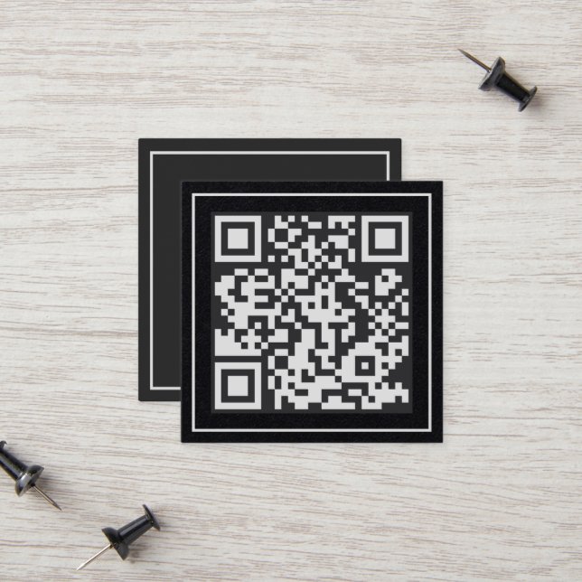 QR-Premium Telefonnummerkarte (Vorderseite/Rückseite Beispiel)