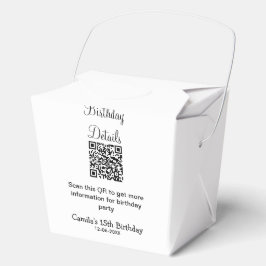 QR-Prüfung Geburtstagsparty Details zum modernen 1 Geschenkschachtel