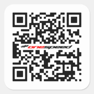 QR QUADRATISCHER AUFKLEBER
