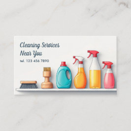 QR Reinigung Janitorial Services Visitenkarte
