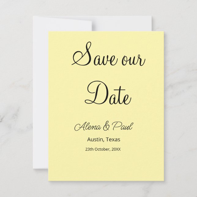 QR Rette Unser Datum, um das Datum der Fotoname Sc Save The Date (Vorderseite)