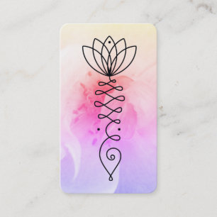 *~* QR Rose Lotus Herz Nirvana Massage Reiki Yoga Visitenkarte