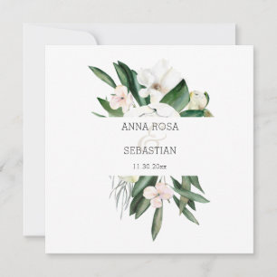*~* QR RSVP AR15 Florale Pfingstrosen-Rahmen Hochz Einladung