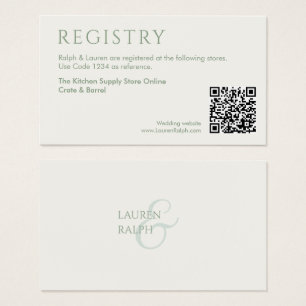 QR Sage & Ivory Geschenkkarte