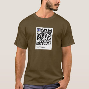 QR-Scan für Leute zum Scannen und Lesen des Textes T-Shirt