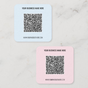 QR-Scan-Info Benutzerdefinierte Text-Business-Kart Quadratische Visitenkarte