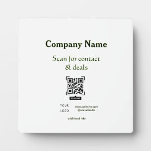 QR scannen für Kontakt & Angebote Firmenname Webse Fotoplatte
