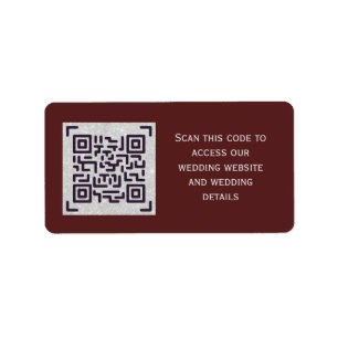 QR-SCANNING-CODE - Aufkleber für die Gerettet DATE Adressaufkleber