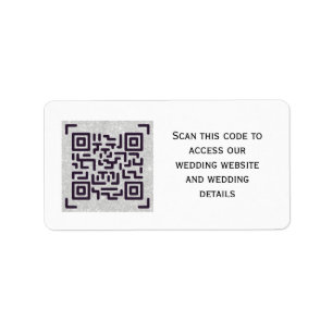 QR-SCANNING-CODE - Aufkleber für die Gerettet DATE Adressaufkleber
