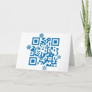 QR Scans-Code "Merry Christmas!" Feiertagskarte