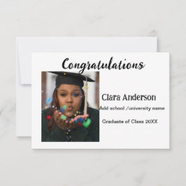 QR Schwarzes Foto Klassischer Elefant Abschluss Karte