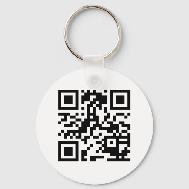 QR Strichcode-Schlüsselanhänger von http://www.qrs Schlüsselanhänger (Vorderseite)