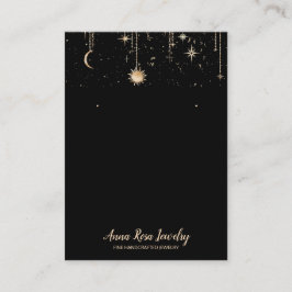 *~* QR Sun Cosmic Celestian Moon Jeweling Earring  Visitenkarte