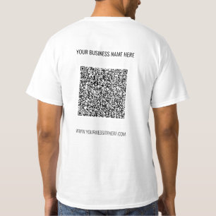 QR-T - Shirt für den benutzerdefinierten Text - We