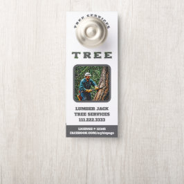 *~* QR Tree Man Lumber Jack Tree Services Door Türanhänger