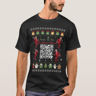 Qr Trump Dance Code Präsident Dance Code Weihnacht T-Shirt