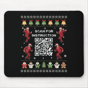 Qr Trump Dance Code Präsident sucht nach Anweisung Mousepad