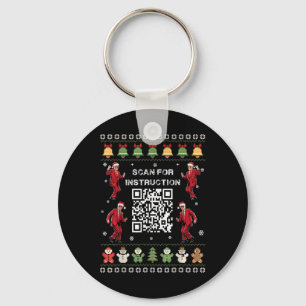 Qr Trump Dance Code Präsident sucht nach Anweisung Schlüsselanhänger