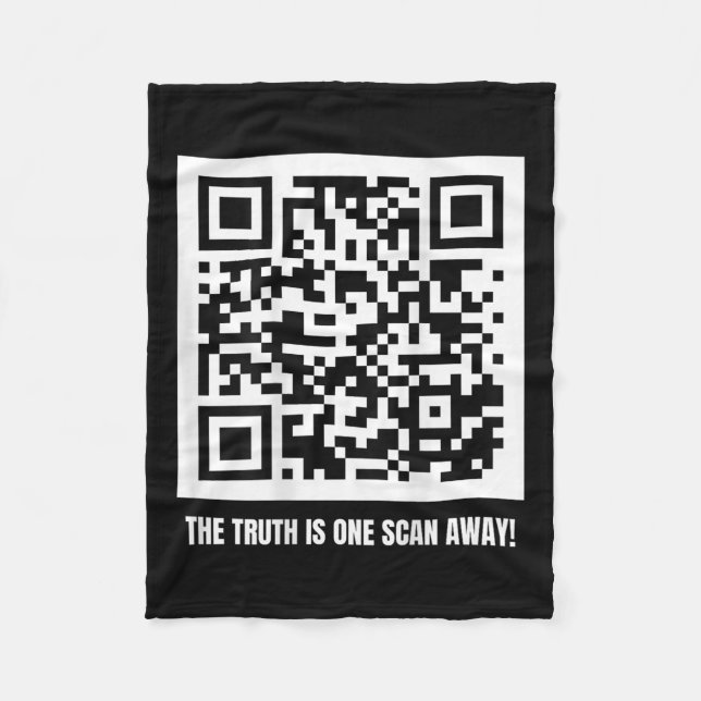 Qr Trump Dancing Code Merch Uni-Erwachsene, Schwar Fleecedecke (Vorderseite)
