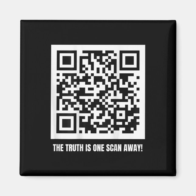 Qr Trump Dancing Code Merch Uni-Erwachsene, Schwar Magnet (Vorne)