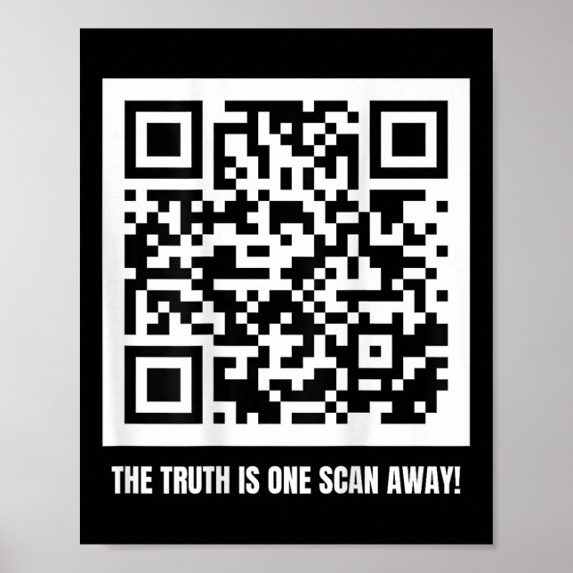 Qr Trump Dancing Code Merch Uni-Erwachsene, Schwar Poster (Vorne)