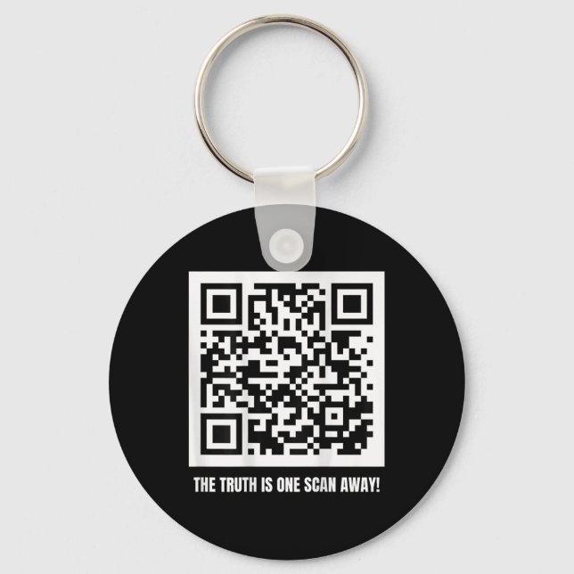Qr Trump Dancing Code Merch Uni-Erwachsene, Schwar Schlüsselanhänger (Vorderseite)