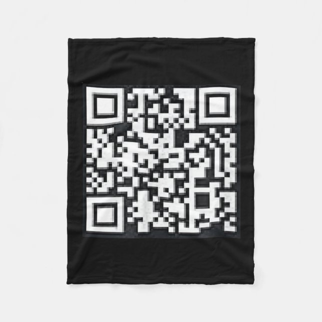 Qr Trump Präsident Trump Tance Code Funny Uni Fleecedecke (Vorderseite)