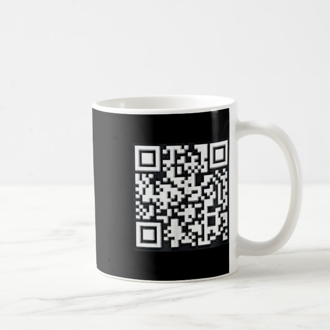 Qr Trump Präsident Trump Tance Code Funny Uni Kaffeetasse (Rechts)