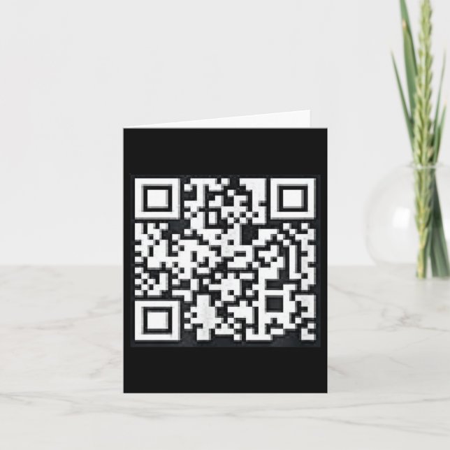Qr Trump Präsident Trump Tance Code Funny Uni Karte (Vorderseite)