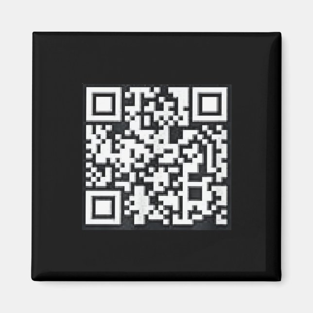 Qr Trump Präsident Trump Tance Code Funny Uni Magnet (Vorne)