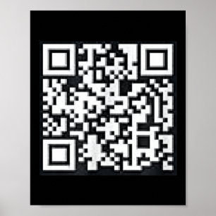 Qr Trump Präsident Trump Tance Code Funny Uni Poster
