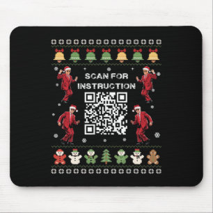 Qr Trump Tanz Code Präsident scannen für Anweisung Mousepad