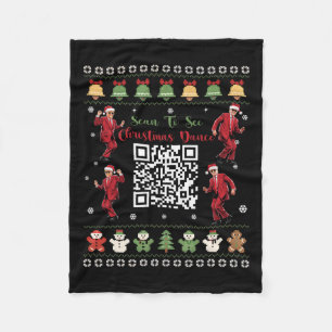 Qr Trump Tanz Code Präsident Tanz Code Weihnachten Fleecedecke