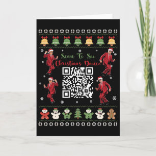 Qr Trump Tanz Code Präsident Tanz Code Weihnachten Karte