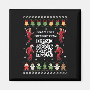 Qr Trump Tanzcode Präsident scannen für Anweisung Magnet