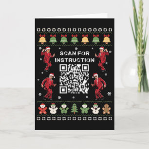 Qr Trump Tanzcode Präsident Scannen für Anweisunge Karte