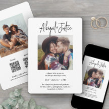 QR UAWG Chic Minimalistisch All-in-One 2-Foto Hoch