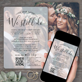 QR-UAWG zum Hochzeitstag - wir machen noch Foto Einladung
