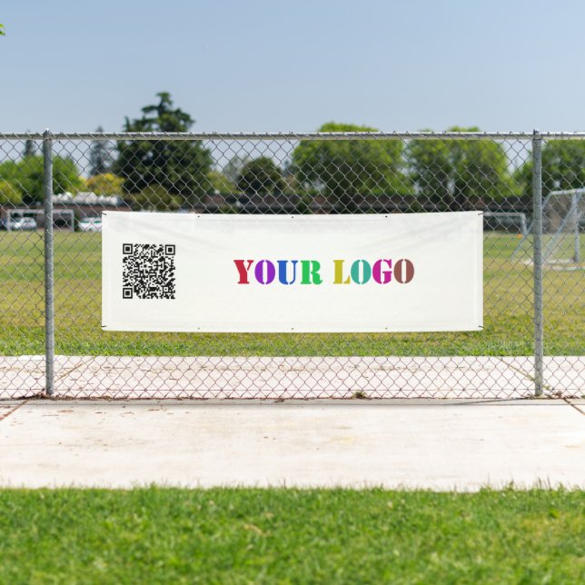 QR-URL und Logo-Werbebanner Banner (Insitu)