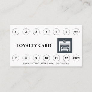 *~* QR Vielen Dank Belohnungen Auto Wash LOGO Mini Treuekarte