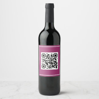 QR Vorschlag - Heiraten Sie mich? Weinetikett