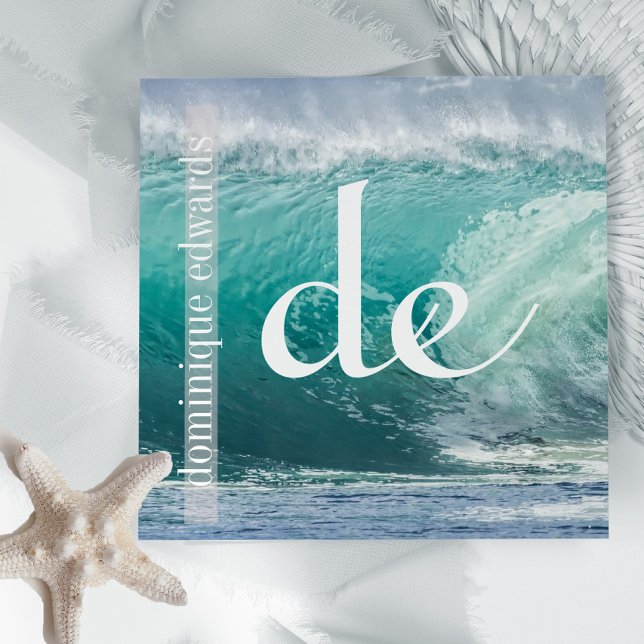 QR-Wellness-Center an der Küste Quadratische Visitenkarte (Von Creator hochgeladen)