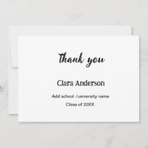 QR White Black Foto Classic Eleg Graduation Party