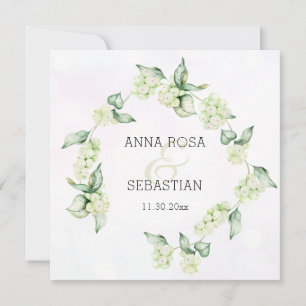 *~* QR Winterschnee Berry AR12 Boho UAWG Wedding Einladung