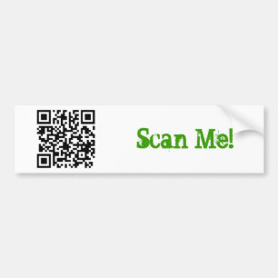 qrcode - mananddog, scannen mich! autoaufkleber
